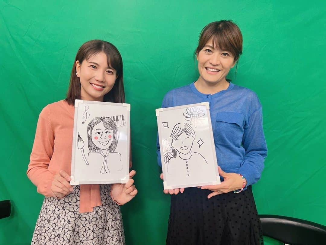 東條麻依子さんのインスタグラム写真 - (東條麻依子Instagram)「浅井アナと絵心対決！？  https://youtu.be/2S95EgXgh-U?si=rttlSKSpNafutbIb . 私は絵心全くありません。 . 似顔絵も描いていただきましたよー！🎨 髪の毛や表情のペンのタッチが芸術でした✨ コツは人のシワを見るんだそうです。 絵が上手になりたい🥹 . #浅井批文#東條麻依子#絵心#なな裏テレビ#似顔絵大切にします #チャンネル登録お願いします」11月23日 8時34分 - maiko_tojo