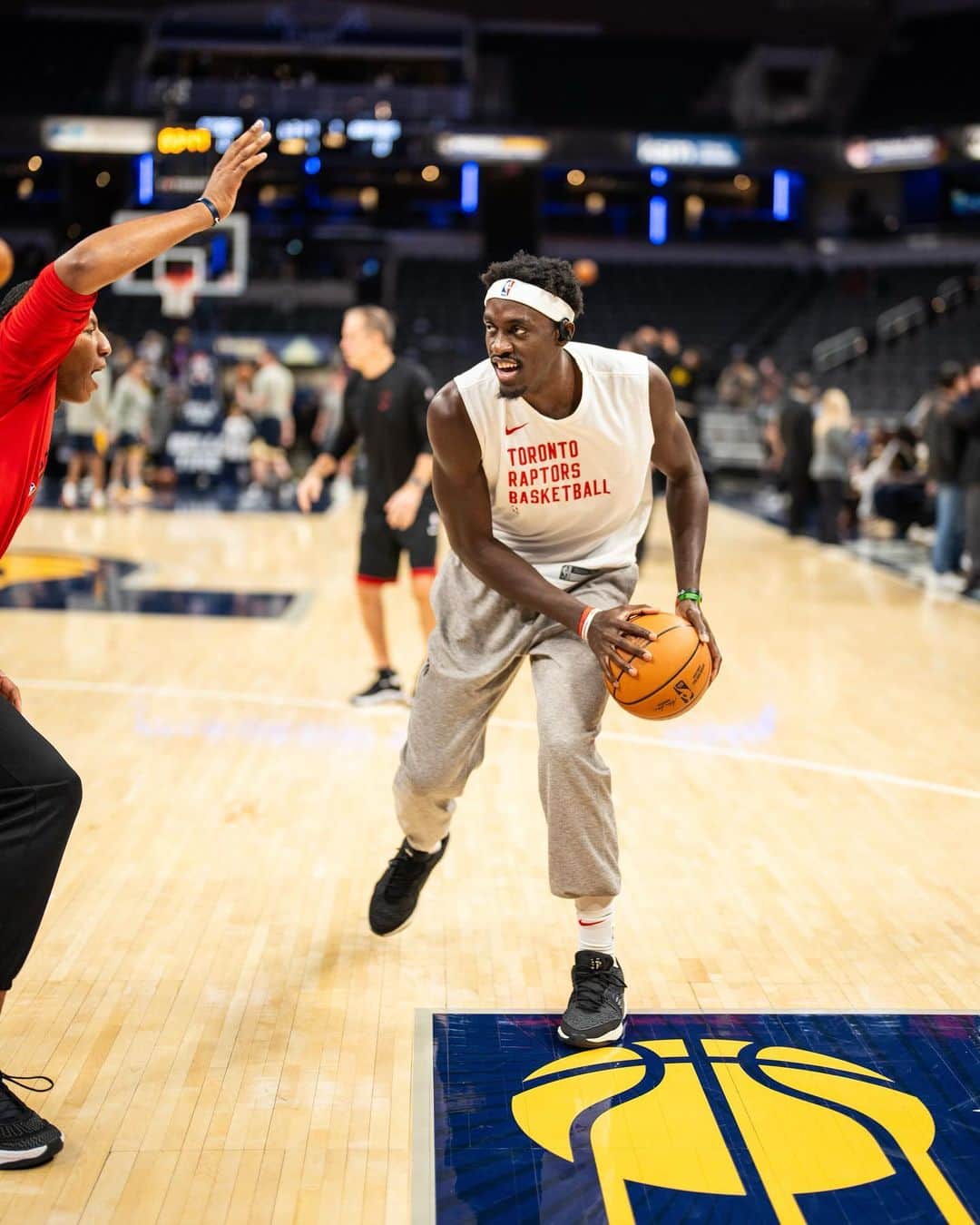 トロント・ラプターズのインスタグラム：「Pregame work 🏀」