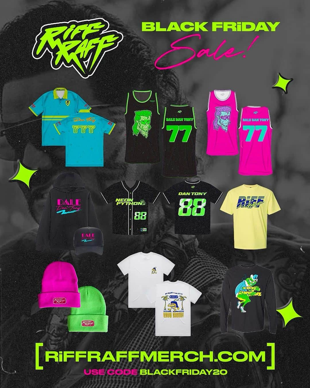 Riff Raffさんのインスタグラム写真 - (Riff RaffInstagram)「🟢RiFFRAFFMERCH.com🟢」11月23日 9時01分 - jodyhighroller