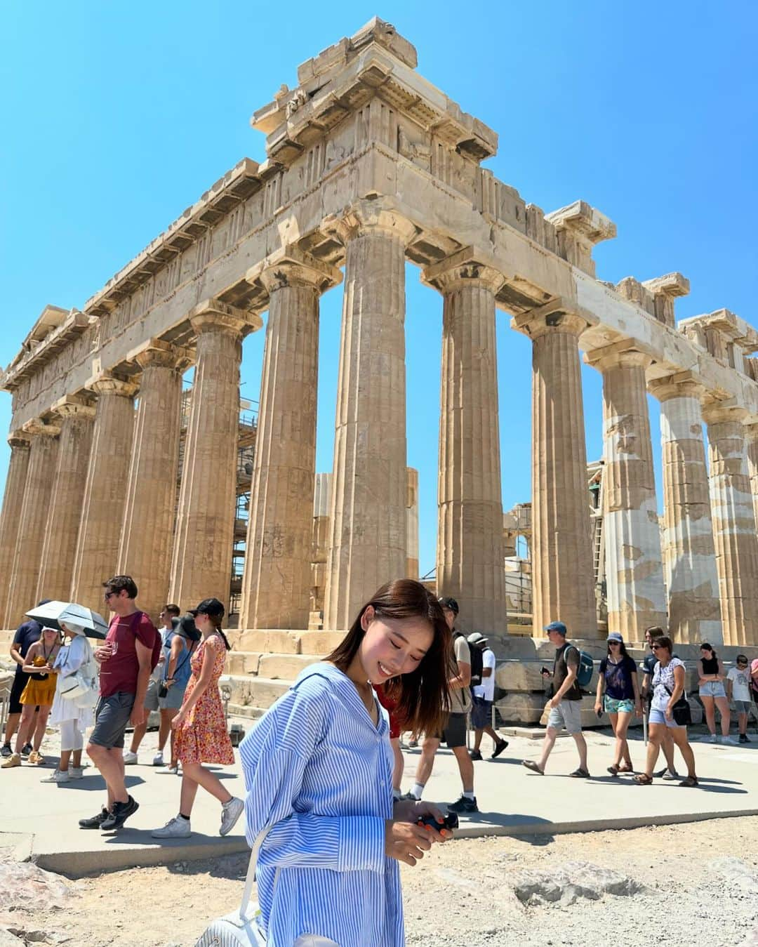 泉玲菜のインスタグラム：「. Parthenon temple🫧 . . #parthenon」