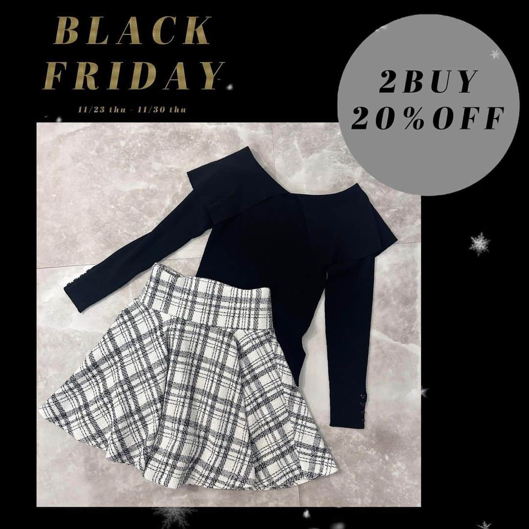 AnMILLEさんのインスタグラム写真 - (AnMILLEInstagram)「♥︎ BLACK FRIDAY ♥︎ 11/23(木) - 11/30(木)全店舗にて開催📣 ㅤㅤㅤㅤㅤㅤㅤㅤㅤㅤㅤㅤㅤ ❶ 2点以上で20%OFF‼️ ㅤㅤㅤㅤㅤㅤㅤㅤㅤㅤㅤㅤㅤ ❷ 対象商品！ トップス / ボトムス 20%OFF❗️ ワンピース / ロングコート 30%OFF❗️ ㅤㅤㅤㅤㅤㅤㅤㅤㅤㅤㅤㅤㅤ 年に一度のスペシャルな期間となっております✨  ㅤㅤㅤㅤㅤㅤㅤㅤㅤㅤㅤㅤㅤ※ 店舗先行開催となっております。  ㅤㅤㅤㅤㅤㅤㅤㅤㅤㅤㅤㅤㅤ #アンミール #anmille #ブラックフライデー #blackFriday」11月23日 9時19分 - anmille.official