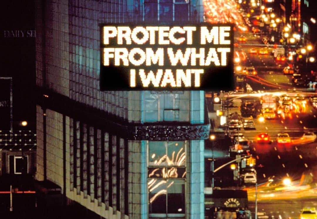 フリーダ・グスタフソンのインスタグラム：「from Truisms series by Jenny Holzer (1982)」