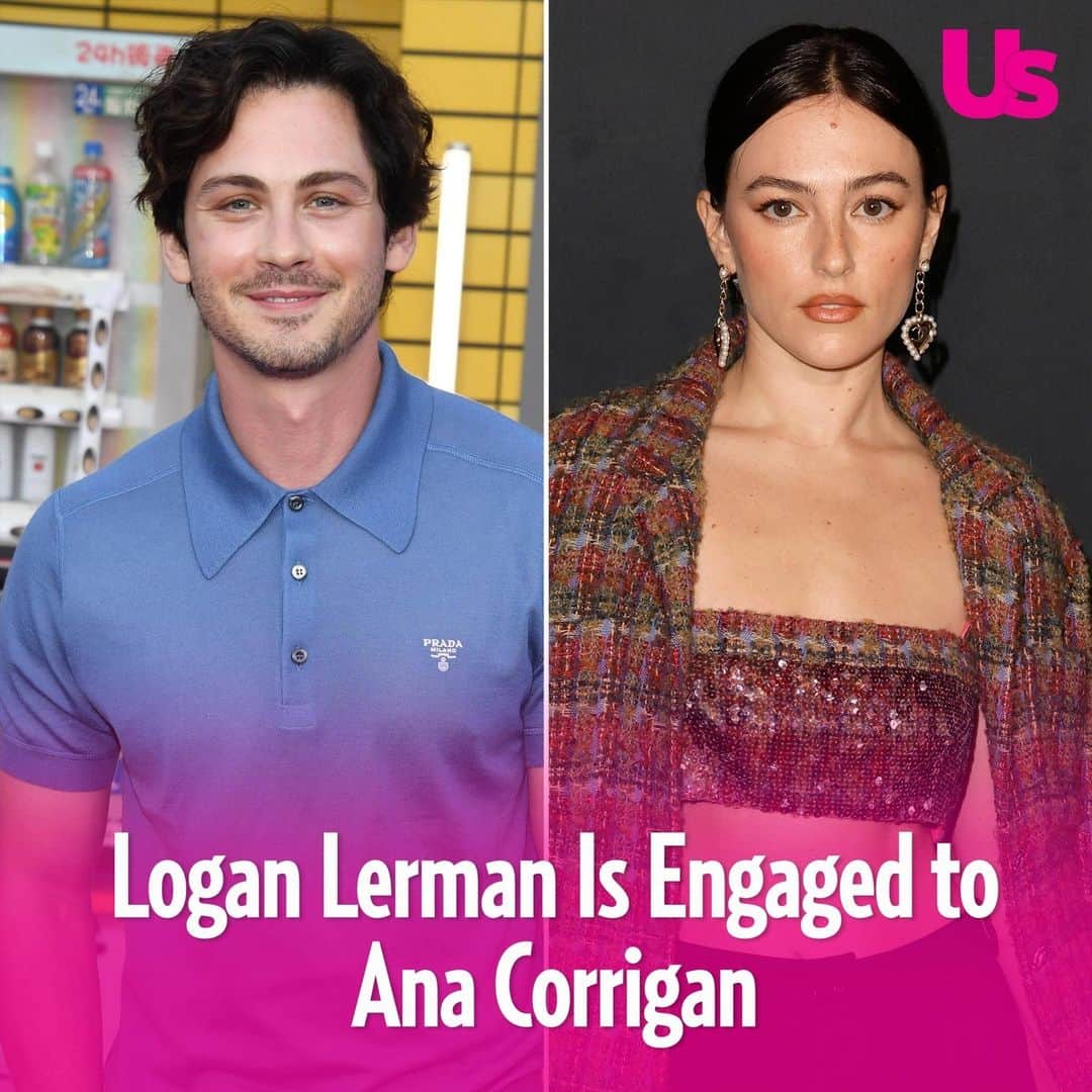 Us Weeklyのインスタグラム：「Logan Lerman and girlfriend Ana Corrigan are engaged! See the details — including which celeb friends congratulated them! — at the link in bio. (📸: Getty)」
