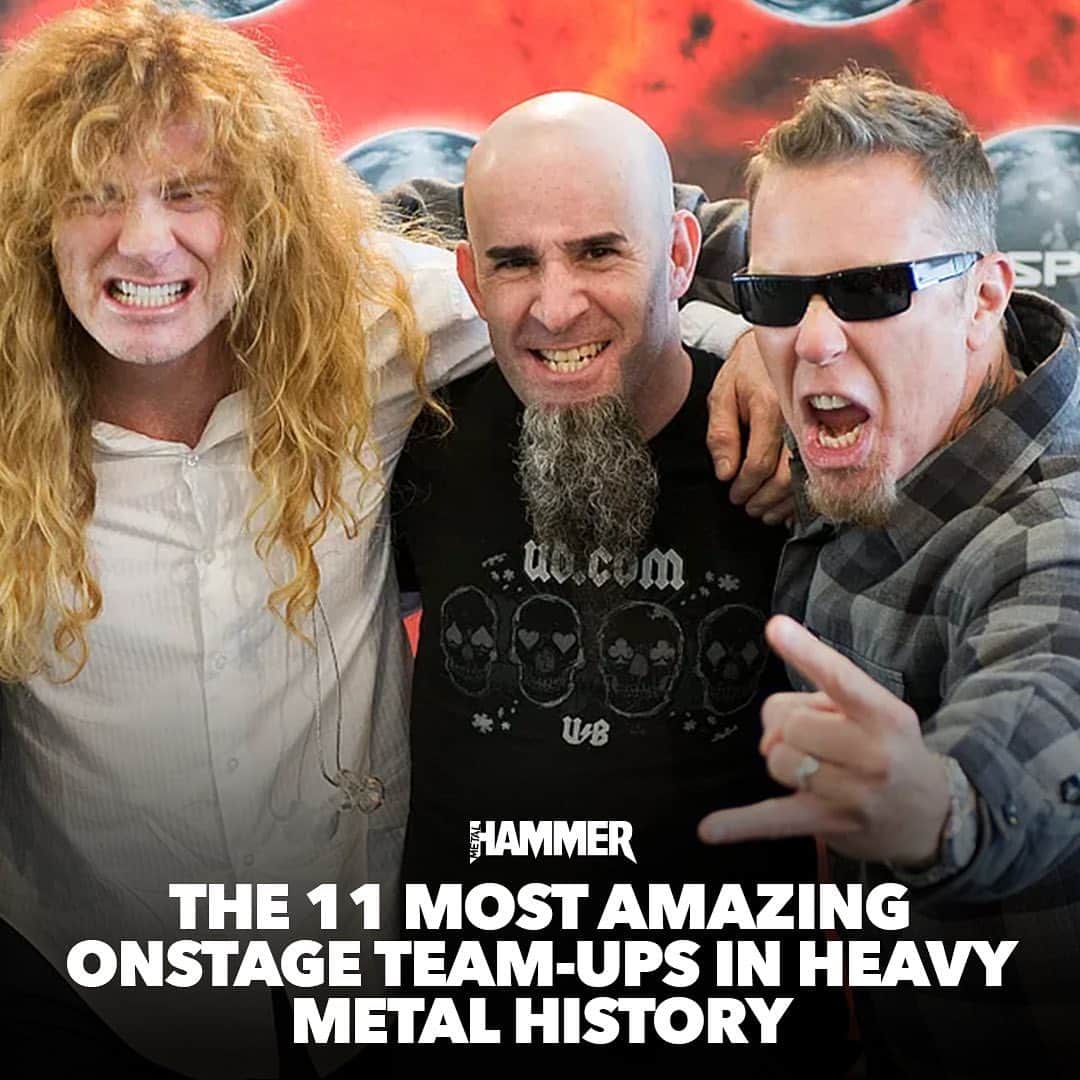 METAL HAMMERのインスタグラム：「@metallica and @ozzyosbourne. @triviumband and @slipknot. The entire Big Four. Check out our list of the most amazing onstage collabs via the link in bio 👏」