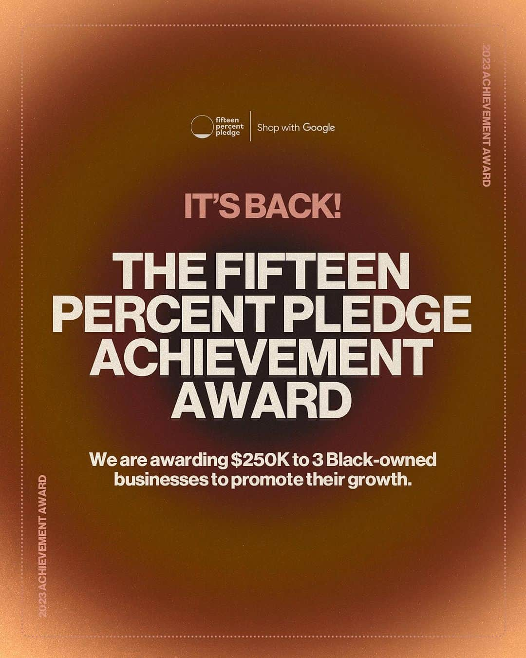 ミスティー・コープランドのインスタグラム：「The Fifteen Percent Pledge Achievement Award is back! We’re so excited to share that once again we’ll be awarding $250K across three Black-owned businesses to promote their growth. We know how significantly a grant like this can change a business, and subsequently a life, so please support us in finding our next winners by amplifying this amazing opportunity.   ✨Tag your favorite Black-owned business who would be perfect for this grant.  💌 Repost this to share with your community.  🤎And to the Black-owned businesses out there: Remember, you miss 100% of the shots you don’t take. Apply by November 30th at 15pp.org/award」