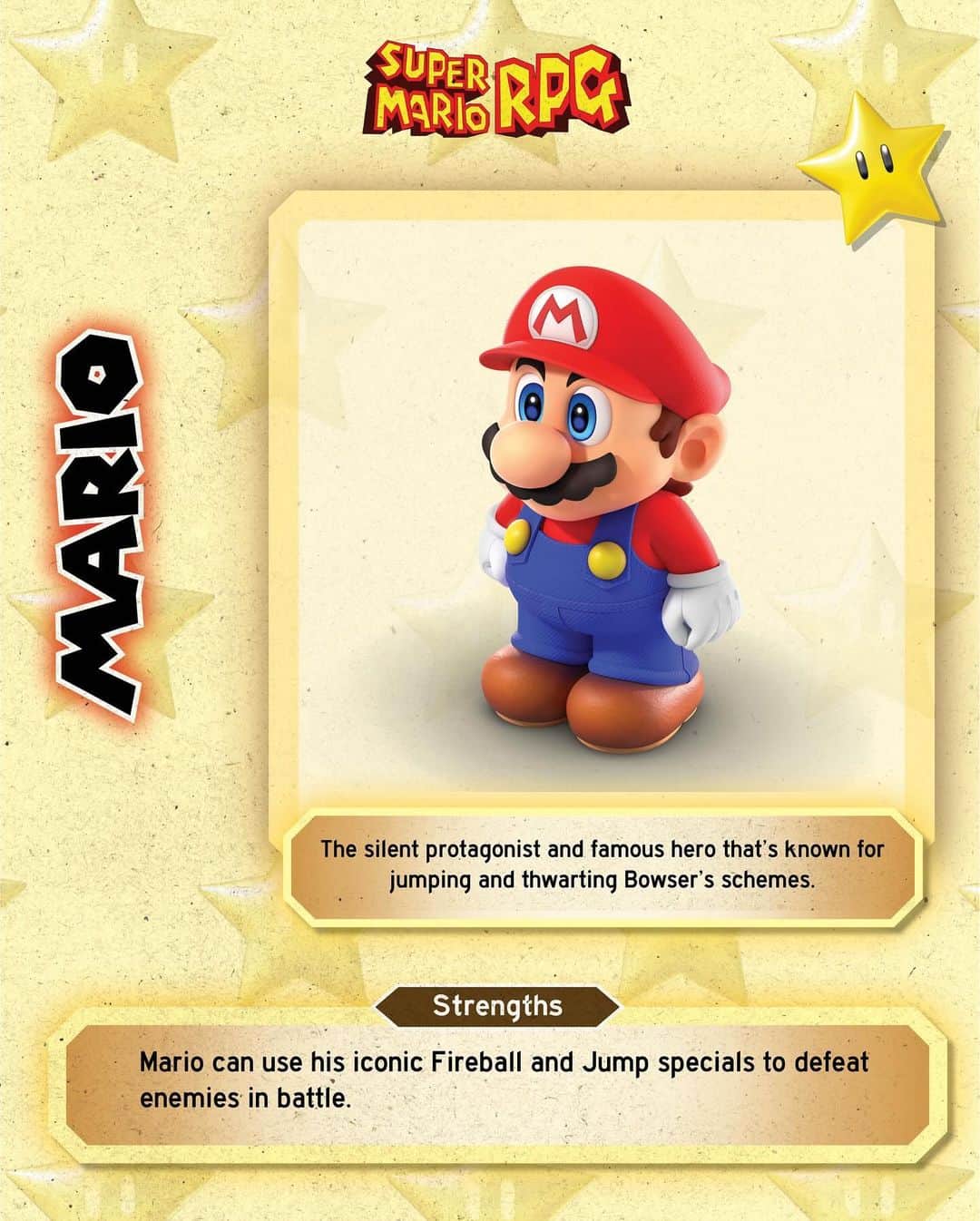 任天堂アメリカのインスタグラム：「Swipe through the main cast of characters in #SuperMarioRPG, available now!」