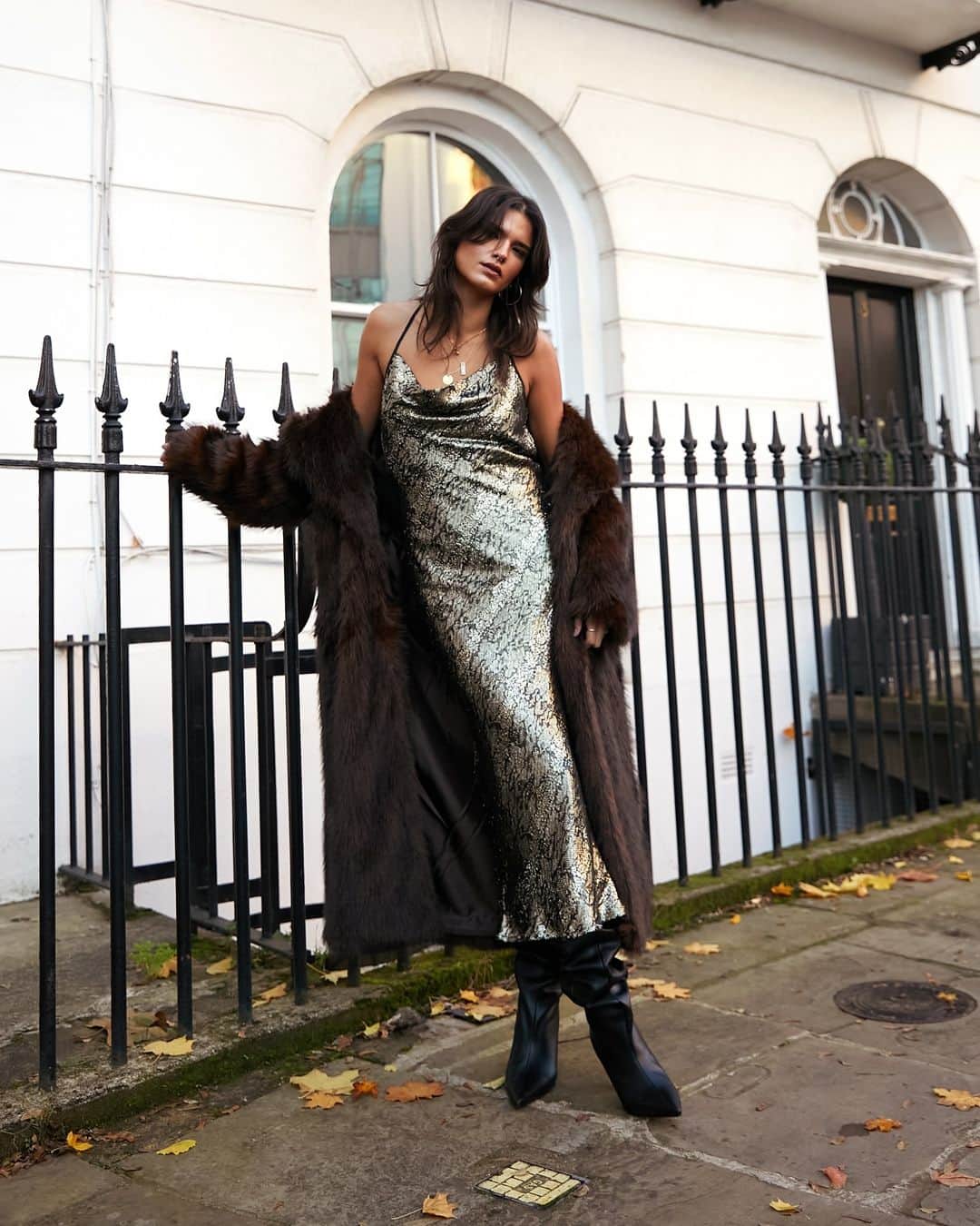 トップショップのインスタグラム：「Slip into this dress.  Maxi slip animal print dress [131979077]」
