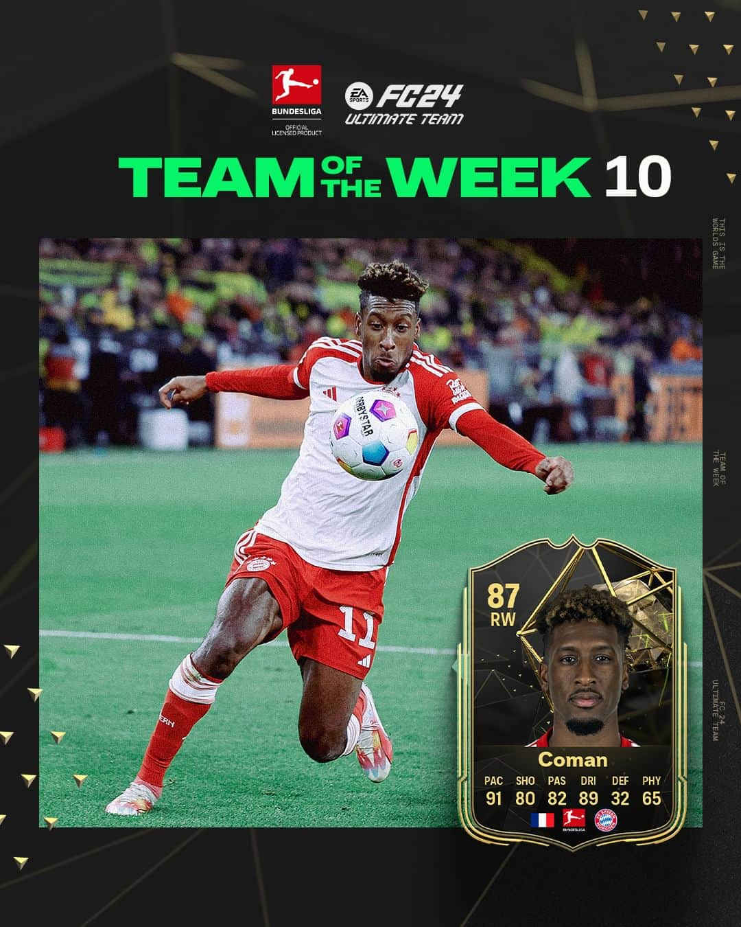 ブンデスリーガさんのインスタグラム写真 - (ブンデスリーガInstagram)「Congrats to @FCBayern forward @King and @Connor_Metcalfe of @FCStPauli on making it into @EASPORTSFC's #TOTW! 👏  #Bundesliga | #FC24」11月23日 3時00分 - bundesliga