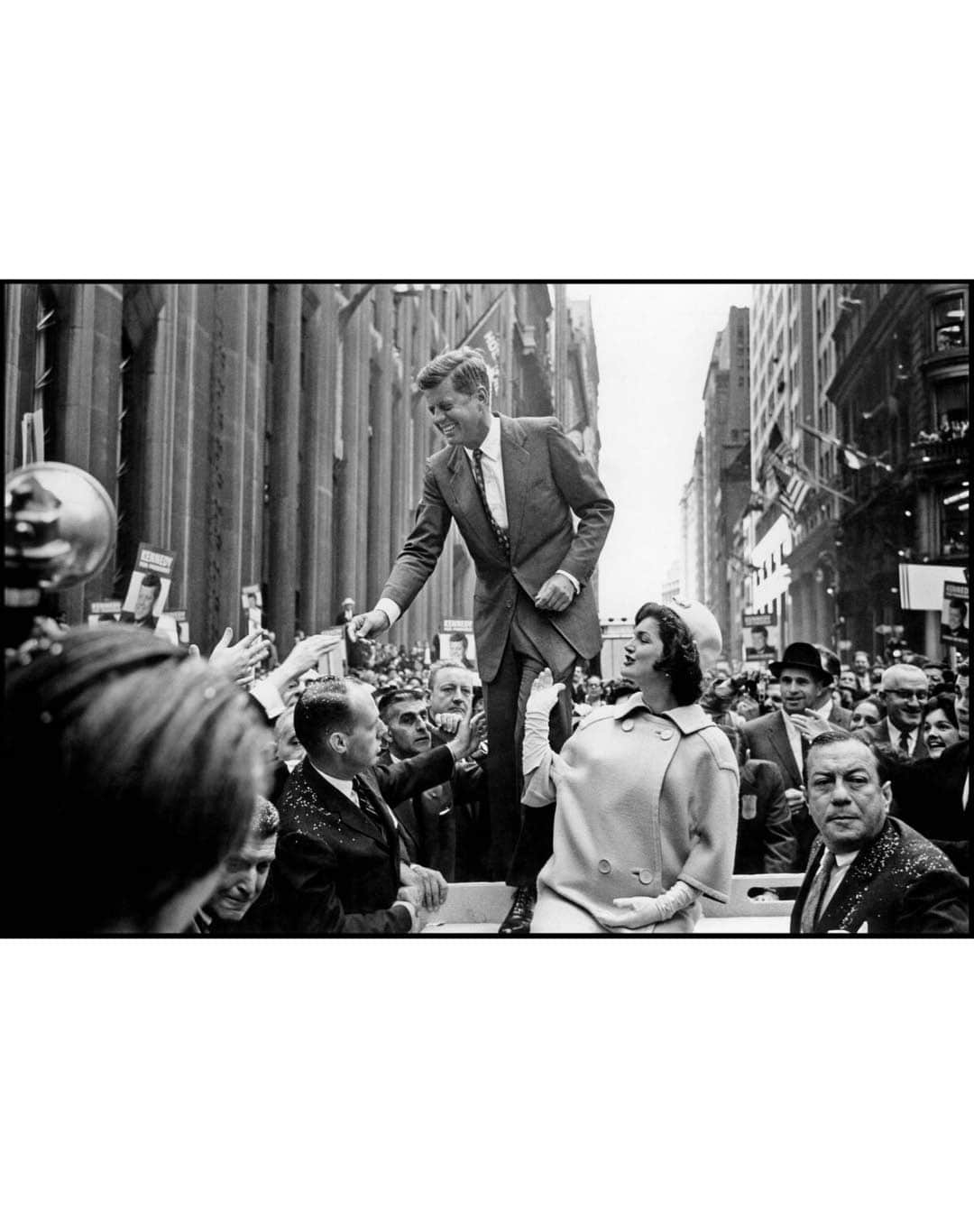 Magnum Photosさんのインスタグラム写真 - (Magnum PhotosInstagram)「Today marks 60 years since the assassination of US President John F. Kennedy in 1963, who, at 46 years old, was shot while riding in a presidential motorcade through downtown Dallas, Texas. The event would become one of the defining moments of the 20th century, leaving a cultural and political imprint that permanently altered the American landscape.⁠ ⁠ Kennedy's political career, including his campaign and election, was documented by Magnum photographers. Cornell Capa's coverage of his presidential run for @life is a lasting document and an intimate portrait of Kennedy's work and character. Capa's efforts continued during his first 100 days in office, granting a rare insight into the beginning of a presidency.⁠ ⁠ @elliotterwitt photographed JFK at several points, from his days as a senator to his funeral, where he captured this image of a mourning Jacqueline Kennedy. ⁠ ⁠ PHOTOS (left to right):⁠ ⁠ (1) US Senator from Massachusetts John F. Kennedy. USA. 1952. © @philippe_halsman_official / Magnum Photos⁠ ⁠ (2) Senator John F. KENNEDY. New York City, USA. 1955. © @elliotterwitt / Magnum Photos⁠ ⁠ (3) Senator John F. Kennedy with his wife, Jackie, and daughter, Caroline. Hyannisport, Massachusetts. 1960. © Dennis Stock / Magnum Photos⁠ ⁠ (4-5) John F. Kennedy campaigning. New York City, USA. 1960. © Cornell Capa / International Center of Photography / Magnum Photos⁠ ⁠ (6) John F. Kennedy campaign. USA. 1960. © Cornell Capa / International Center of Photography / Magnum Photos⁠ ⁠ (7) Soviet premier Nikita Khrushchev and US president John F. Kennedy. Vienna, Austria. 1961. © Cornell Capa / International Center of Photography / Magnum Photos⁠ ⁠ (8) President John F. Kennedy in the Oval Office. Washington, D.C. USA. 1962. © @elliotterwitt / Magnum Photos⁠ ⁠ (9) Reaction to the assassination of John F. Kennedy. New York City, USA. 1963. © @waynemillerphotoarchive / Magnum Photos⁠ ⁠ (10) Jacqueline Kennedy at John F. Kennedy's Funeral. Arlington, Virginia. USA. 1963. @elliotterwitt / Magnum Photos」11月23日 3時02分 - magnumphotos