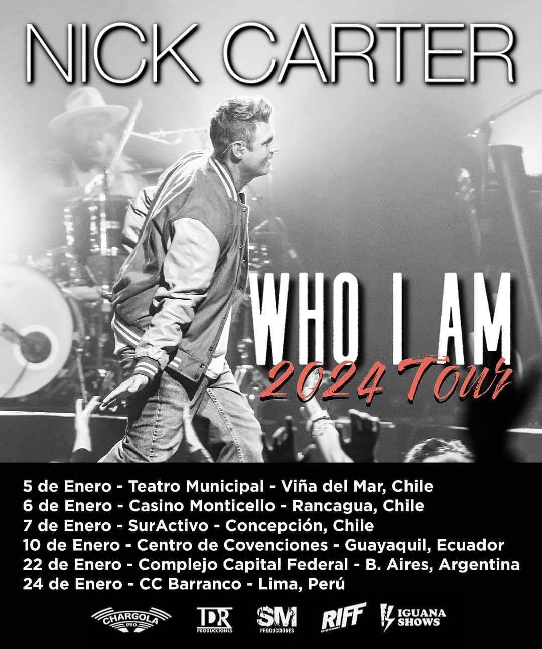 ニック・カーターのインスタグラム：「Tickets and VIP upgrades are on sale now for part of the next leg of my #WhoIAmTour! Get yours now at nickcarter.com  Stay tuned for more 😎」