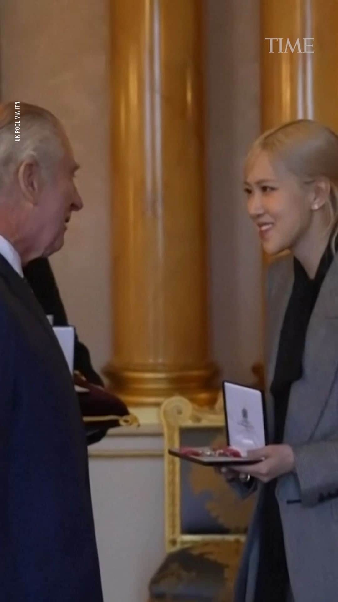 TIME Magazineのインスタグラム：「King Charles III honors BLACKPINK at Buckingham Palace」