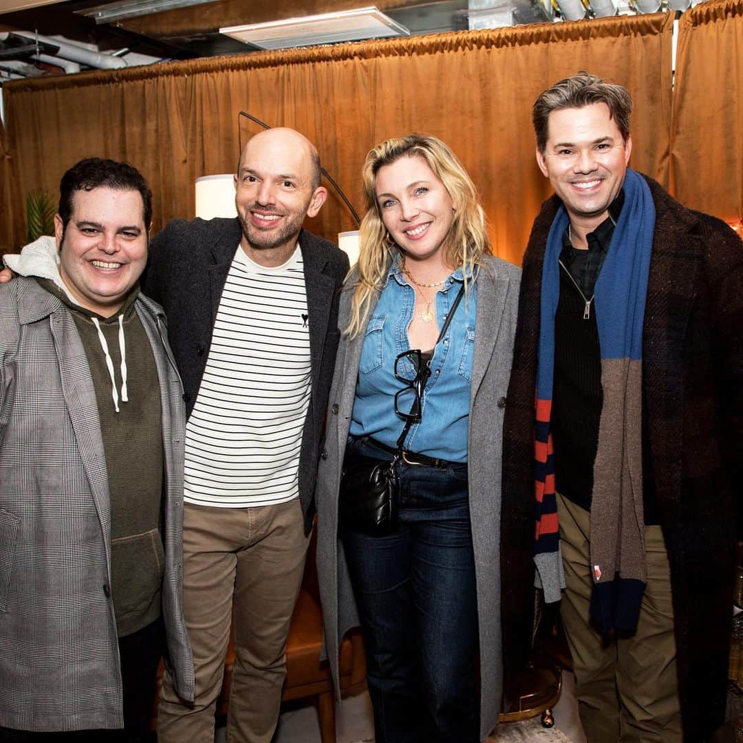 アンドリュー・ラネルズのインスタグラム：「Black Monday reunion! And Josh! Thank you for coming to Gutenberg, Paul and June! 🧡🧡🧡🧡」