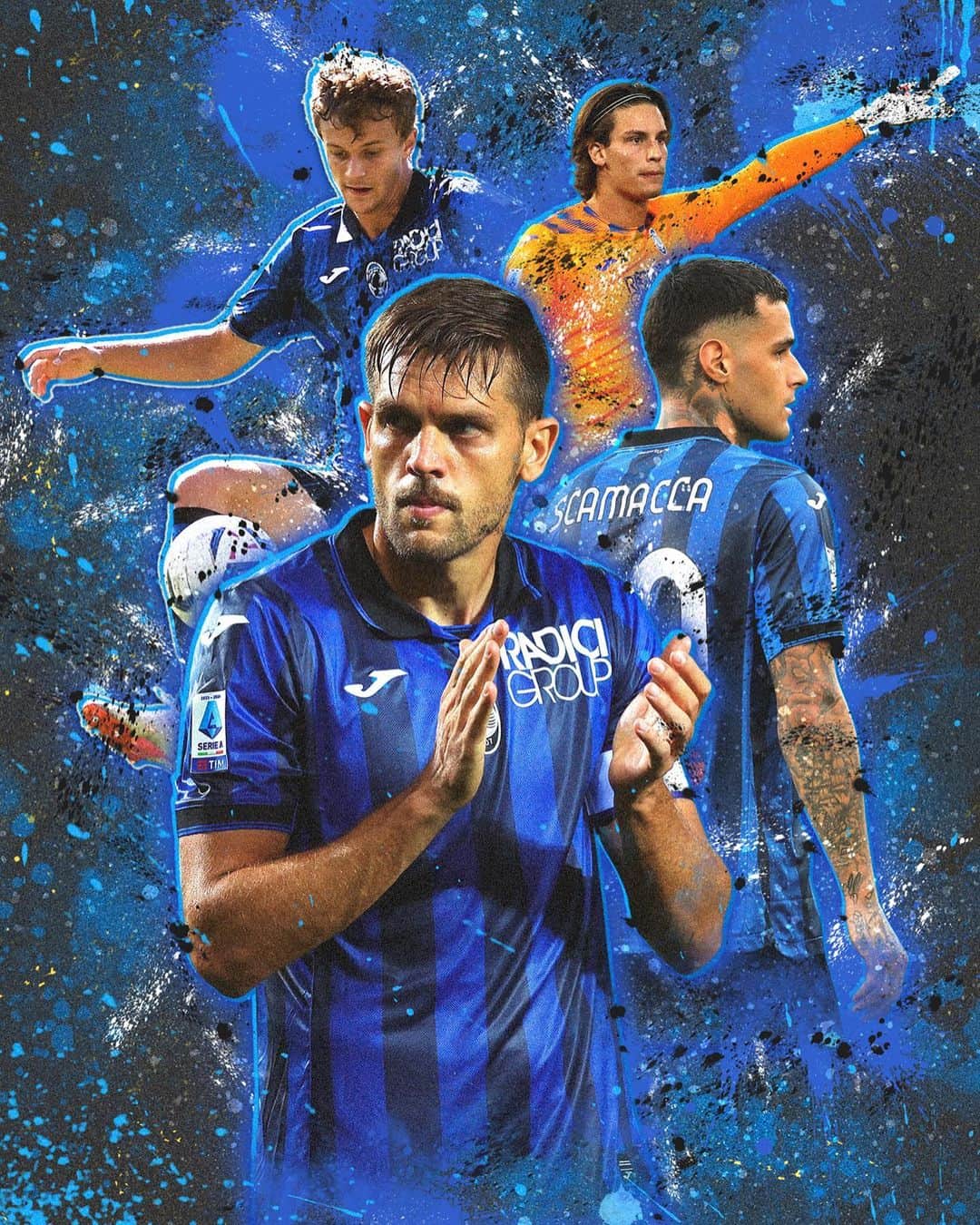 アタランタBCのインスタグラム：「Ci si vede in Germania 👀   Euro 2024: here we come! 🇪🇺  #WallpaperWednesday #GoAtalantaGo ⚫️🔵」