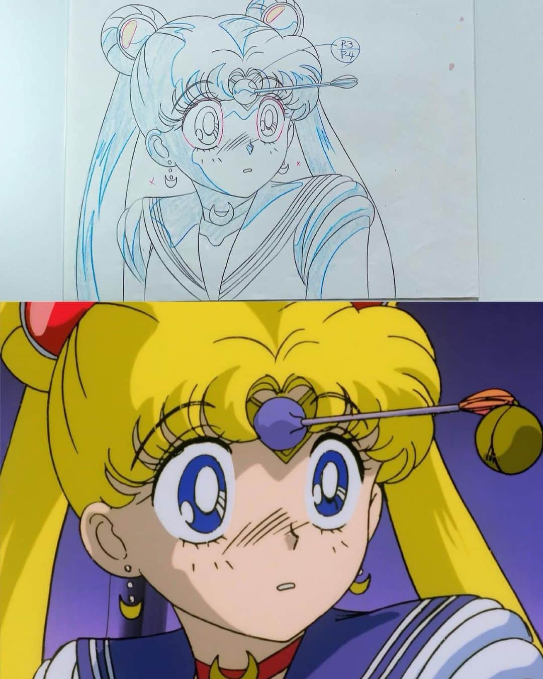 Sailor Moonのインスタグラム：「✨🌙 I got a Sailor Moon animation douga drawing from the Sailor Moon R movie! I love it so much! Probably the coolest thing I got, plus extra meaning since I work in animation! 🌙✨  #sailormoon #セーラームーン #animation #animationcel #anime」