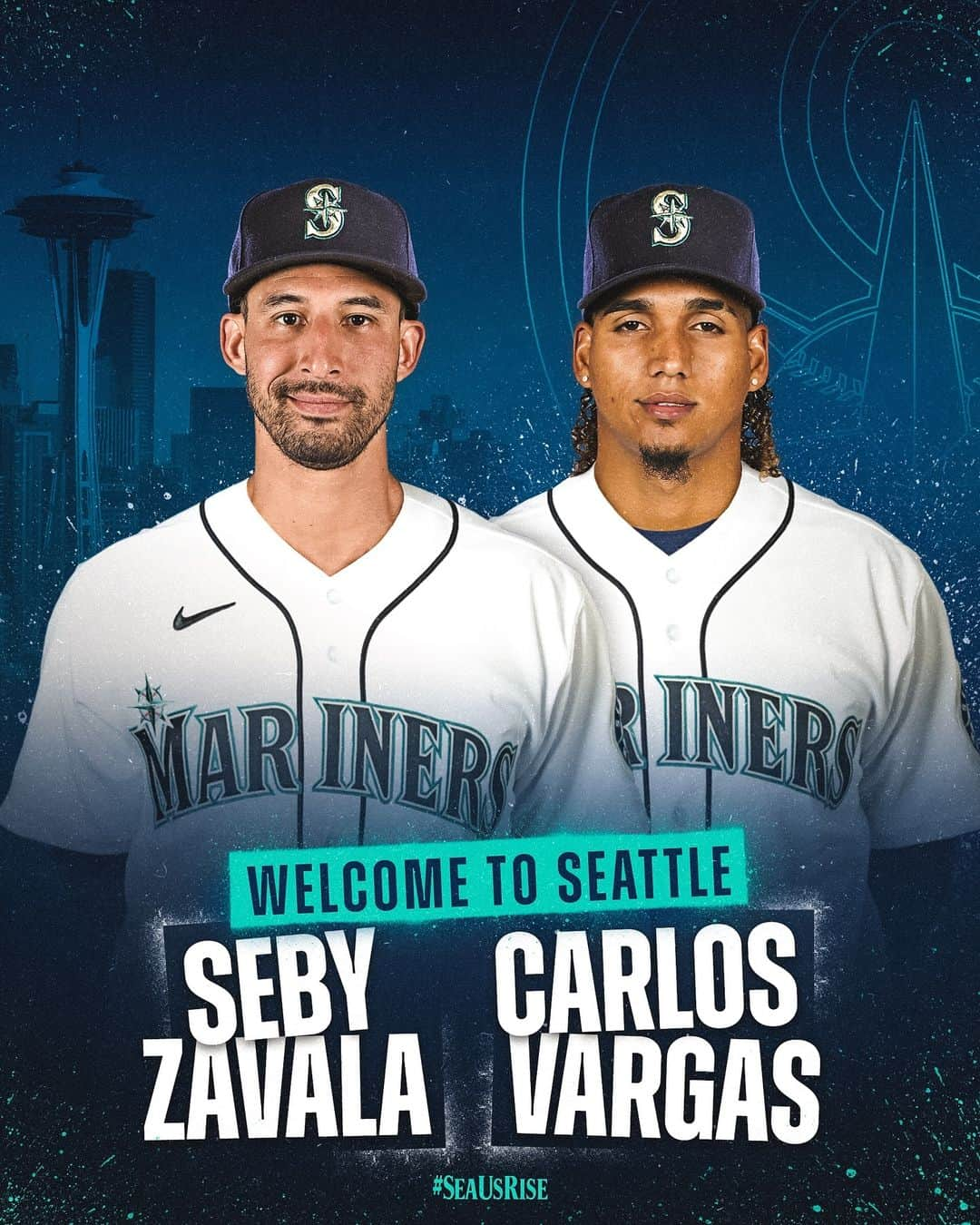 シアトル・マリナーズさんのインスタグラム写真 - (シアトル・マリナーズInstagram)「We’ve acquired C @__piece and RHP @carlos_vargas05 from the @dbacks in exchange for 3B Eugenio Suárez.」11月23日 4時41分 - mariners