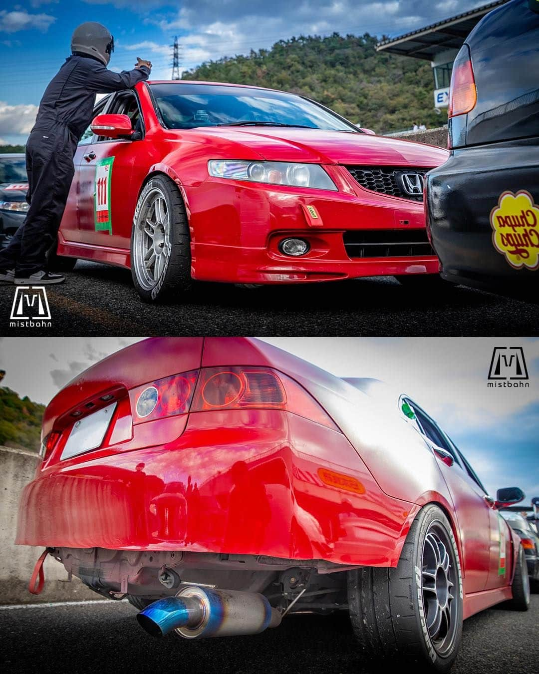 mistbahnさんのインスタグラム写真 - (mistbahnInstagram)「_ KAMINARI GARAGE Honda CL7 Accord Euro R _ 🚗: @tetsuo.s_21  📷: @mistbahn _ Shot on Oct-15 2023 🏁 "Circuit Festa ( @circuit_festa_west_japan )" "HONDA ONE MAKE RACE". Central Circuit (Hyogo Japan) _ JP) 2023年10月15日、セントラルサーキットで開催された「サーキットフェスタ ( @circuit_festa_west_japan )」内の「ホンダ・ワンメイク・レース」で撮影。 _ #circuitfesta #circuitfesta2023 #サーキットフェスタ #サーキットフェスタ2023 #hondaonemakerace #ホンダワンメイク #ホンダワンメイクレース #centralcircuit #セントラルサーキット #カミナリガレージ #kaminarigarage  #honda #hondaccord #ホンダアコード #accord #cl7 #hondatorneo #torneo #tsxgang #tsxgangworldwide #tsx #acuratsx #hondaaccordeuror #k20a #kseries #timeattack #timeattackjapan #hondasontrack #teamenkei #nt03」11月23日 5時50分 - mistbahn