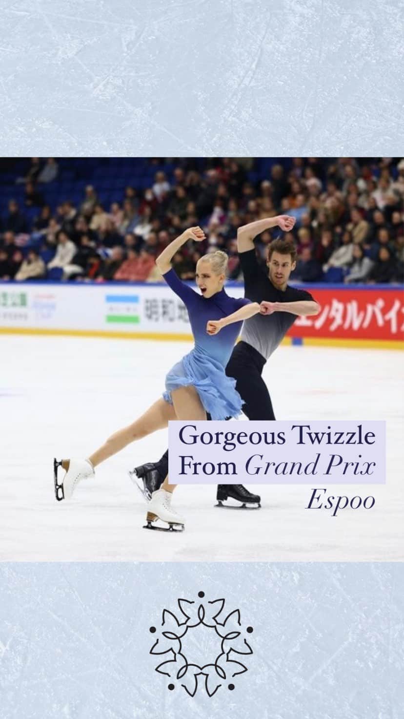 ポリーナ・エドモンズのインスタグラム：「🗣 A gorgeous twizzle moment from Grand Prix Espoo^   PODCAST EP 135✨I recap the 2023 Grand Prix in Espoo, Finland this past weekend:  Kaori Sakamoto (JPN) Rion Sumiyoshi (JPN) Amber Glenn (USA) Chayeon Kim (KOR) Lorine Schild (FRA) Starr Andrews (USA) + Kao Muira (JPN) Shun Sato (JPN) Kevin Aymoz (FRA) Liam Kapeikis (USA) Jimmy Ma (USA) + Danny O’Shea/Ellie Kam (USA) + Madi Chock + Evan Bates (USA) Laurence Beaudry and Nikolaj Soerensen (CAN) Juulia Turkikila/ Matthias Versluis (FIN) Christina Carreira/Anthony Ponomarenko (USA) Emilea Zingas/Vadym Kolesnik (USA)   🎙Head to Apple and Spotify for the full podcast episode.」
