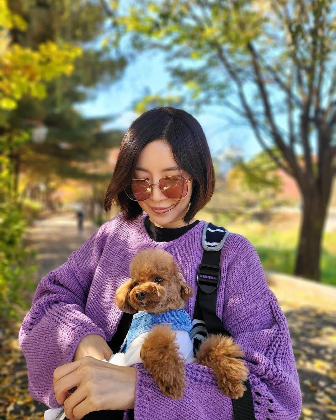 ユン・セアさんのインスタグラム写真 - (ユン・セアInstagram)「💜 #뽀그리야🐶🐾의하루」10月30日 15時54分 - loveyoonsea