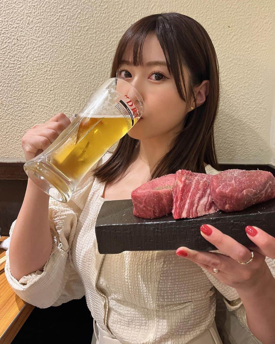 成瀬心美のインスタグラム：「🍺🍖  いつかの最高な夜、、💫」