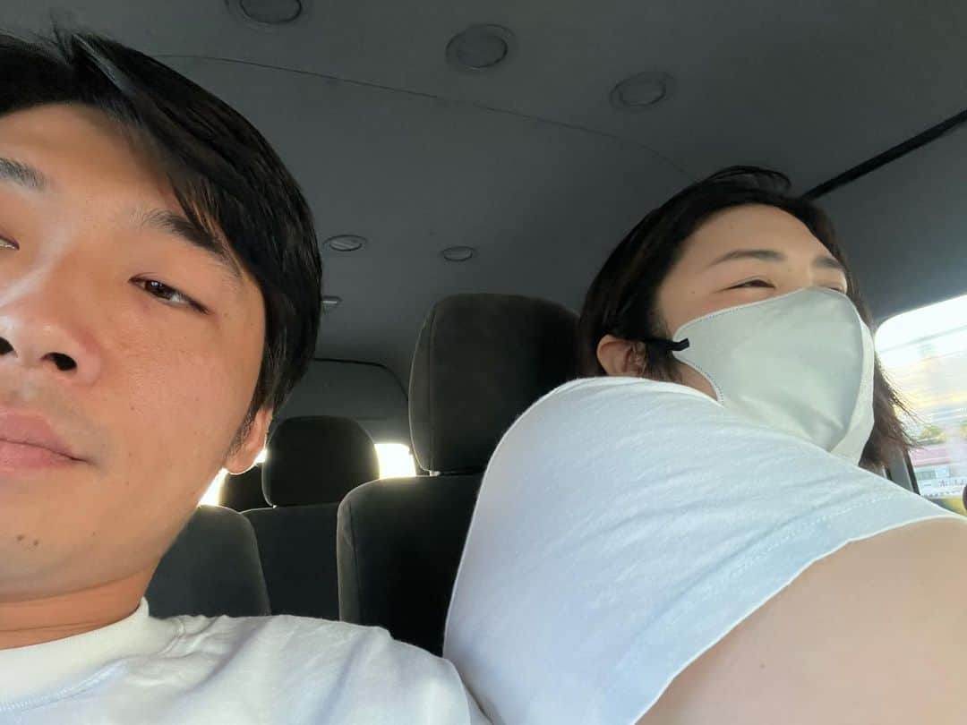 新山士彦のインスタグラム：「1時間半移動」