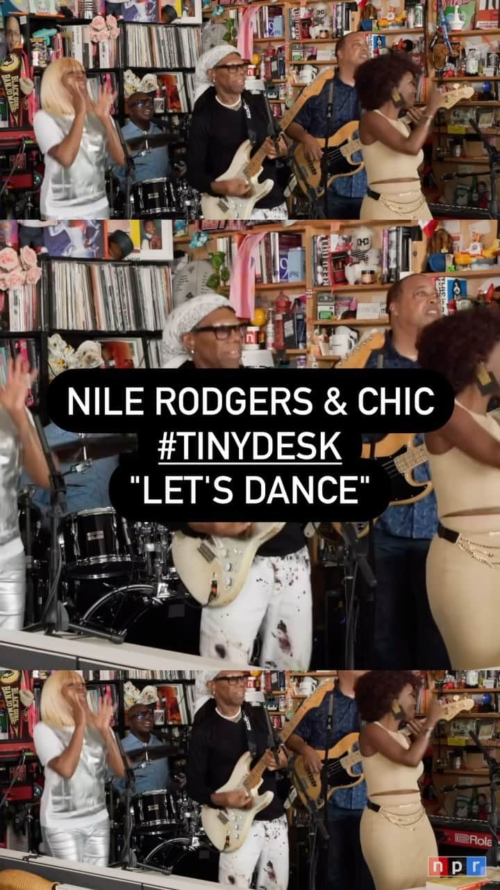 ナイル・ロジャースのインスタグラム：「Nile Rodgers & CHIC on #TinyDesk...  LET'S DANCE  Watch the full episode here: https://youtube.com/nilerodgers  #LinkInBio  #tinydeskconcerts #tinydeskconcert @nprmusic @davidbowie」