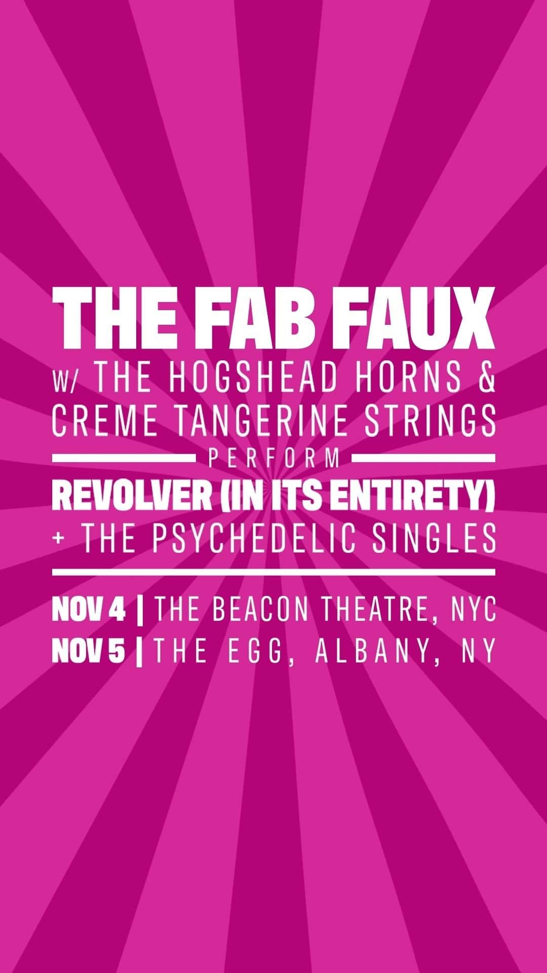 ウィル・リーのインスタグラム：「🎶 Just a few days to go! 🎵  On November 4th & 5th, brace yourselves as THE FAB FAUX, accompanied by The Hogshead Horns and The Creme Tangerine Strings    Don't miss out – mark your calendars and secure your tickets for 2 nights of music that promise to be nothing short of spectacular!  🎟️🎟️🎟️ at the 🔗 in my bio!  Let's come together and create memories that'll last a lifetime! 🎶🎤🎸   #TheFabFaux #ThisBoysLife #WillLee #LiveMusic 🌟🎵」