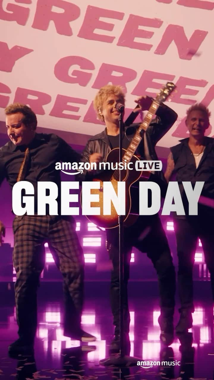 のインスタグラム：「We didn’t want this night to ever end 🤘🎸🤯 @greenday x #amazonmusiclive」