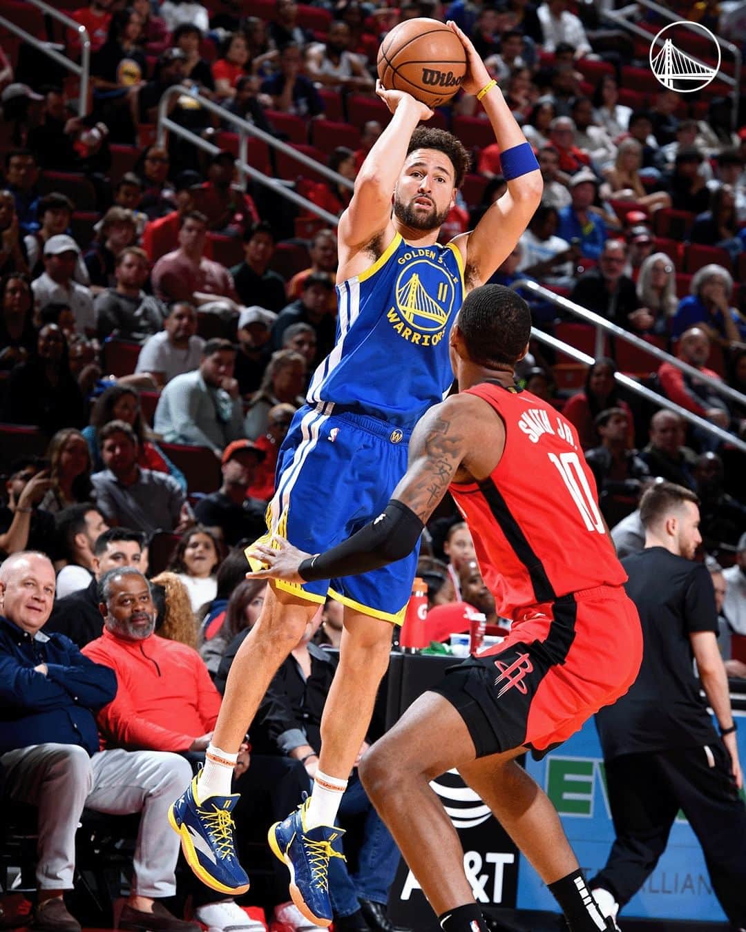 ゴールデンステート・ウォリアーズのインスタグラム：「Few things in hoops are more entertaining than when Klay gets hot 🔥」