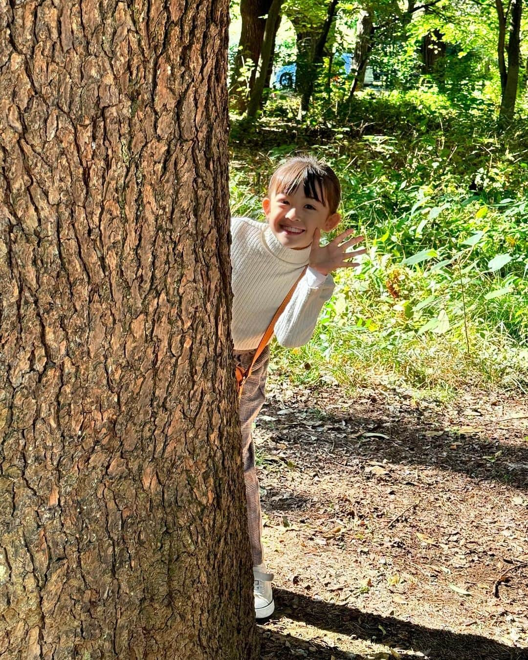 アレン明亜莉クレアさんのインスタグラム写真 - (アレン明亜莉クレアInstagram)「🤎🤎🤎  運動会があったので本日学校お休み〜 弟を幼稚園に送ってから森にやってきました☀️  松ぼっくり拾いをしています笑  幼稚園の先生に話していた時、松ぼっこりと言っていたので笑いました🤣  まだ言ってる🤣🤣🤣🤎  #松ぼっくり #松ぼっくり広い #子役 #モデル #アレン明亜莉クレア #めっちゃん #8歳」10月30日 10時29分 - mary.2015c