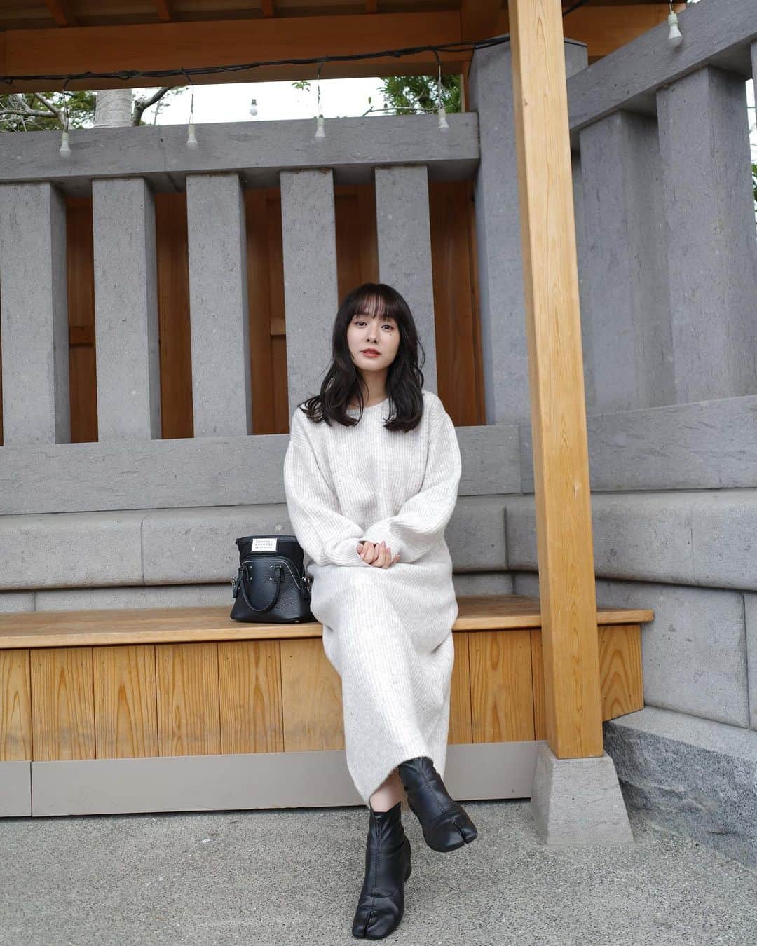 前田希美（まえのん）さんのインスタグラム写真 - (前田希美（まえのん）Instagram)「お出かけ日和︎☺︎  楽しみにしすぎて、 寝れなくて、一睡もしないで行ったから 午後からの記憶をほとんどありませんでした。  そしたらまさかのワイもだった‪w @aimatsumoto_45 ♡  私服沢山撮ってくれた📸 来週発売のニットワンピ~~！   #のんの私服   #nwith #nwithstyling」10月30日 11時10分 - maeda_nozomi