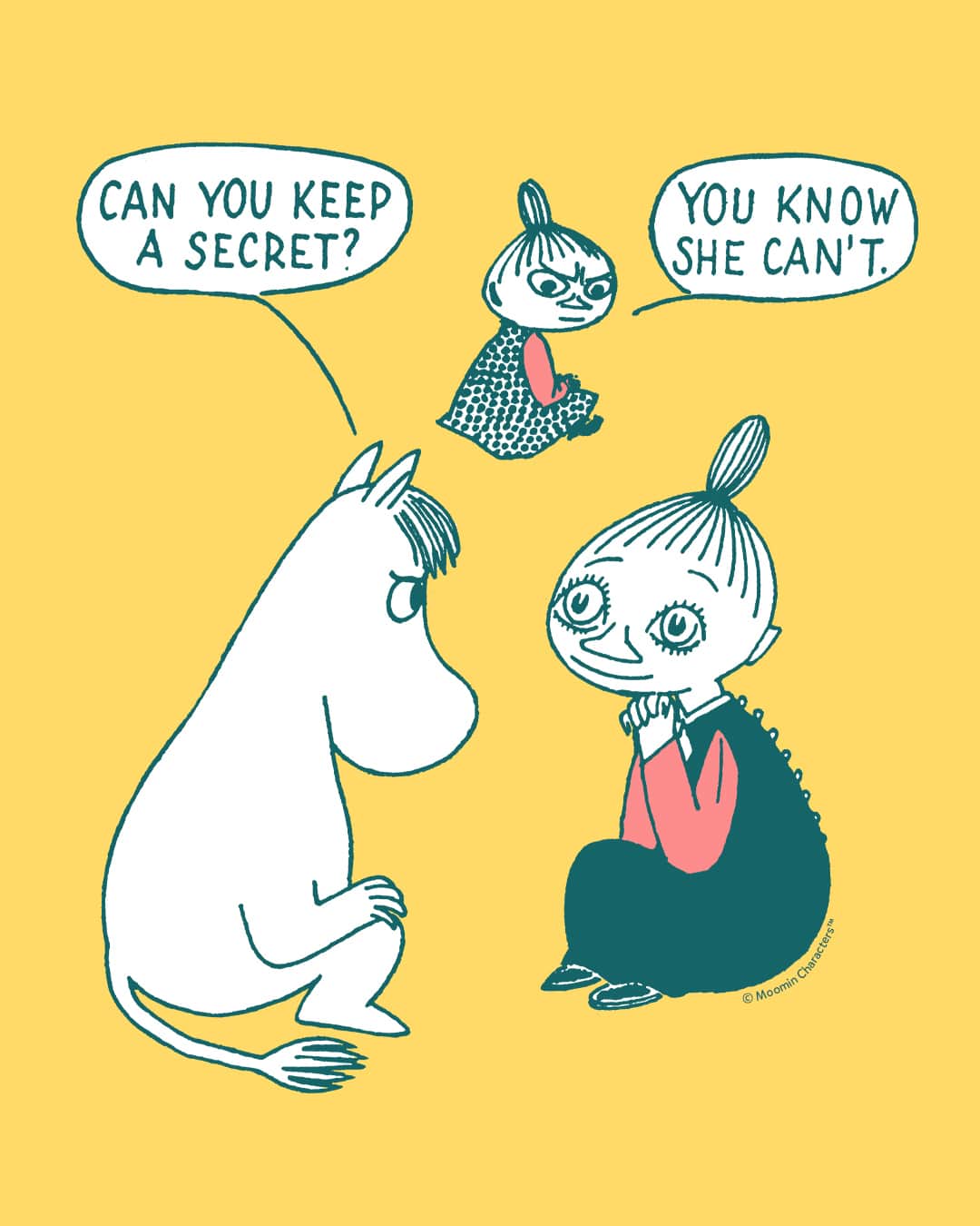 ムーミンのインスタグラム：「Wishing you a Moominous Monday! ☺️ Tag a friend with whom you share your secrets with 💕 #moomin #moominofficial」