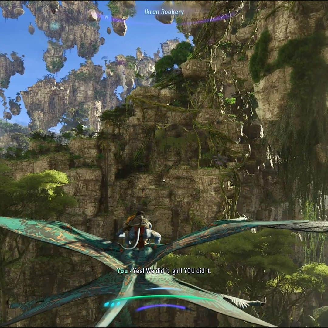 PlayStationのインスタグラム：「Tame and ride your own Ikran in Avatar: Frontiers of Pandora.  Your custom Na’vi will have to be patient earning an Ikran’s trust. These flying creatures are very picky about those they partner with, and you'd better show them that you're good enough, even if it means chasing them to the highest peak—then leaping off to prove your bond of trust.  New hands-on report at PS Blog details the process of finding your flying companion, creating your Na’vi, upgrades, and more.」