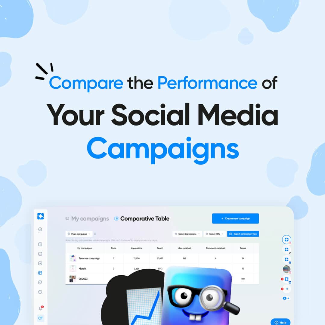 Iconosquareのインスタグラム：「📊🚀 Unlock the power of campaigns! 🚀📊  Your campaign analysis just got a whole lot smarter with our new and improved Campaigns feature, previously known as Albums.  Stand out from the crowd: We’re proud to be the ONLY platform offering this game-changing feature.  ✅ Compare the performance of your campaigns in a snap!  ✅ Filter campaigns effortlessly.  ✅ Customize your view with just a click.  ✅ Export your insights in XLS format for easy sharing.  Level up your campaign game with us!   #socialmediamarketing #socialmediamanagement #socialmediatool #socialmediamanager #iconosquare」