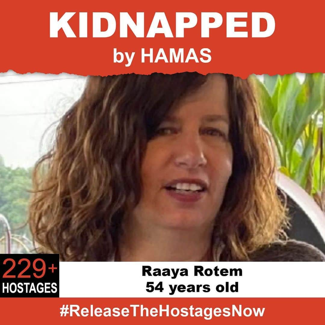 ダニア・ラミレスさんのインスタグラム写真 - (ダニア・ラミレスInstagram)「On October 7th, Raaya was kidnapped when Hamas terrorists invaded Israel. She is one of 229+ hostages being held captive in Gaza in unknown conditions for over three weeks. She needs to be safely released.   Release Raaya now! #ReleaseTheHostagesNow #NoHostageLeftBehind #Namaste 🙏🏽   To see photos of all of the hostages and to share a poster yourself, please visit @kidnappedfromisrael」10月31日 1時07分 - daniajramirez