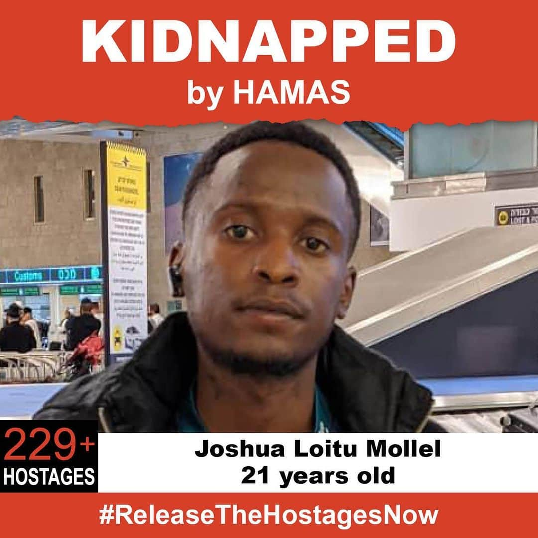 サマンサ・ロンソンさんのインスタグラム写真 - (サマンサ・ロンソンInstagram)「On October 7th, 21 year old Joshua Loitu Mollel was stolen from his family when Hamas terrorists invaded Israel. Joshua is one of over 229+ hostages being held captive in Gaza in unknown conditions for over three weeks. He should be home with his family.  Release Joshua now!  #ReleaseTheHostagesNow #NoHostageLeftBehind」10月31日 1時19分 - samantharonson