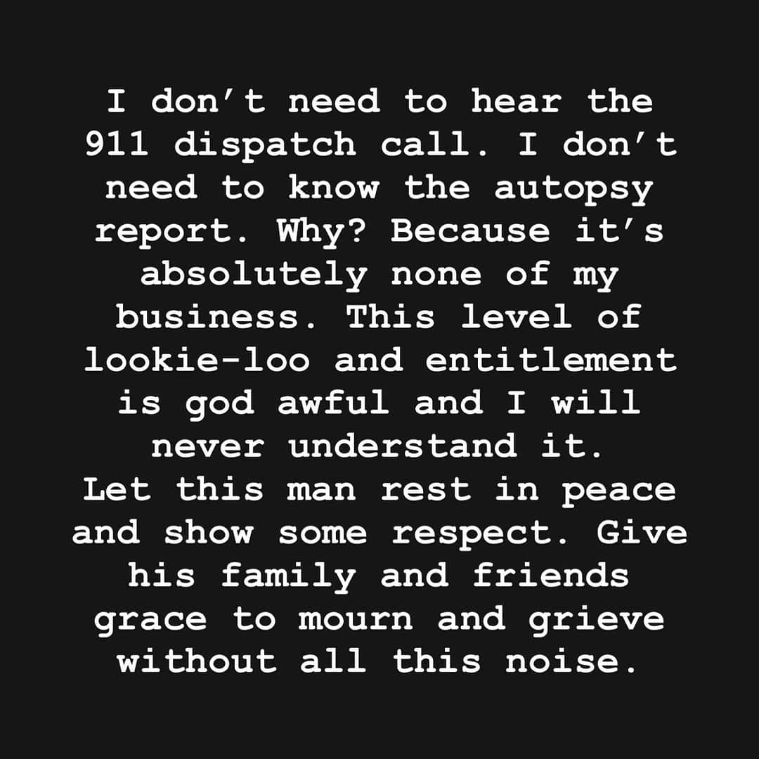 エマ・ヘミングのインスタグラム：「Please allow Matthew’s family to control this narrative. Please allow them the right to share what they see fit with the public or not. Nothing is owed to us. Matthew is not public property. If it has not come from them directly, then it is just noise and keep scrolling 🤍」