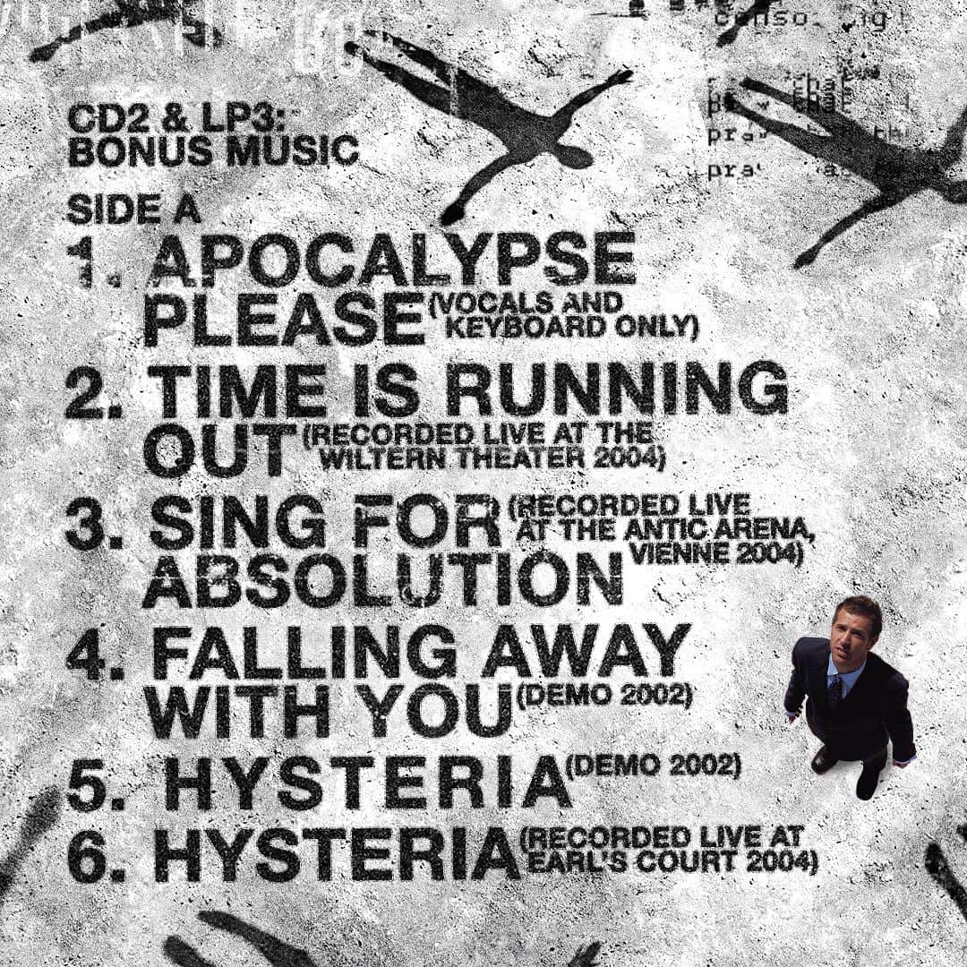 MUSEさんのインスタグラム写真 - (MUSEInstagram)「Muse Absolution XX Anniversary The complete tracklist. Featuring live versions, demos and keyboard/vocal-only versions of classic tracks.  Link in bio to pre-order your copy, out November 17th.」10月31日 2時00分 - muse