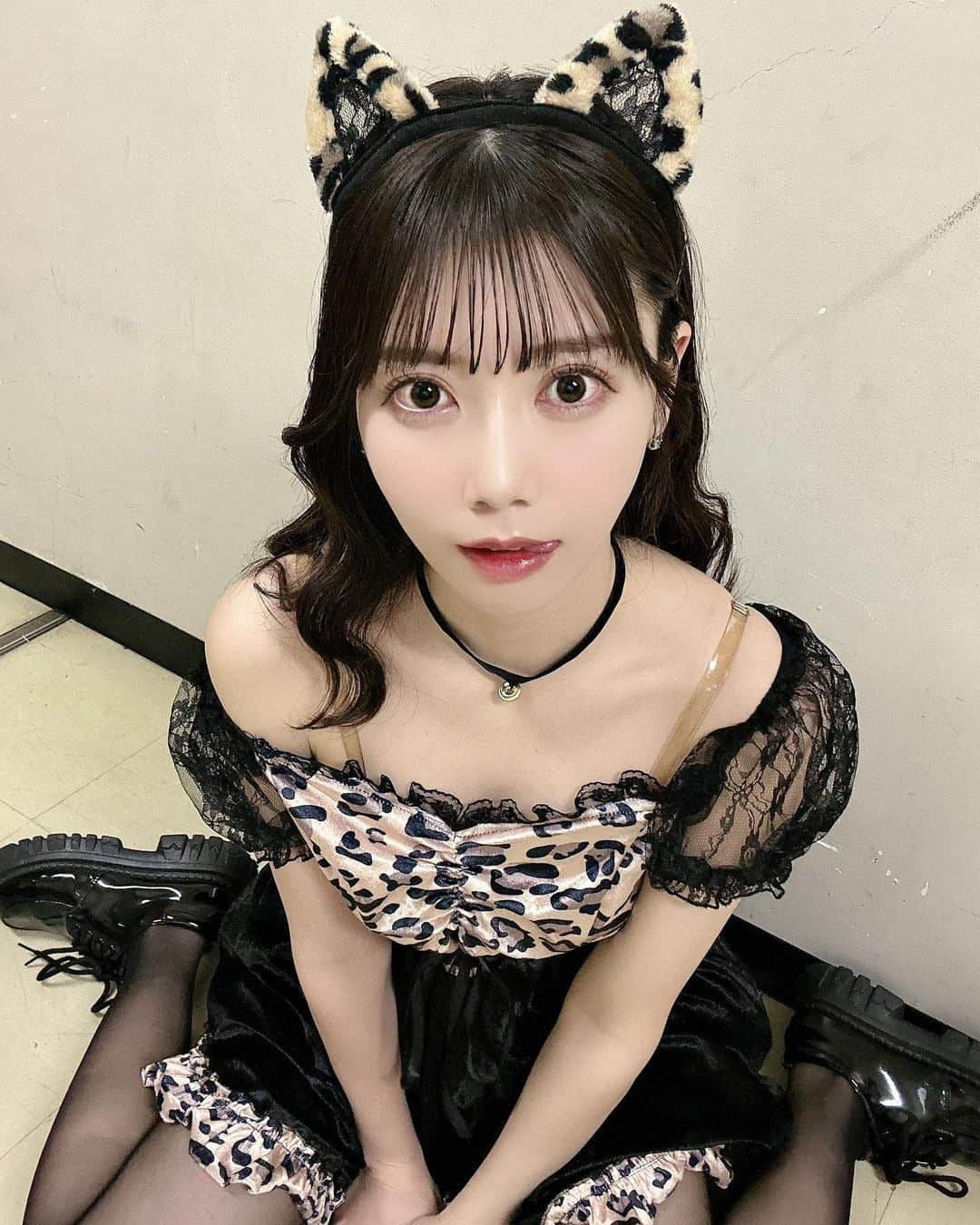 白瀬乃愛のインスタグラム：「・ 🐆さん。        #Instalike #dailylook #Japanesegirl #Japaneseidol #ねこ #女豹 #selfie #l4l #followme #halloween #cosplay #cosplaygirl #idol #アイドル #ハロウィン #偶像 #寫真 #拍攝 #ハロウィンコスプレ #自撮り女子 #コスプレ#outfit #グラビア #ふともも #아이돌  #ไอดอล #셀카  #셀카그램 #덕질」