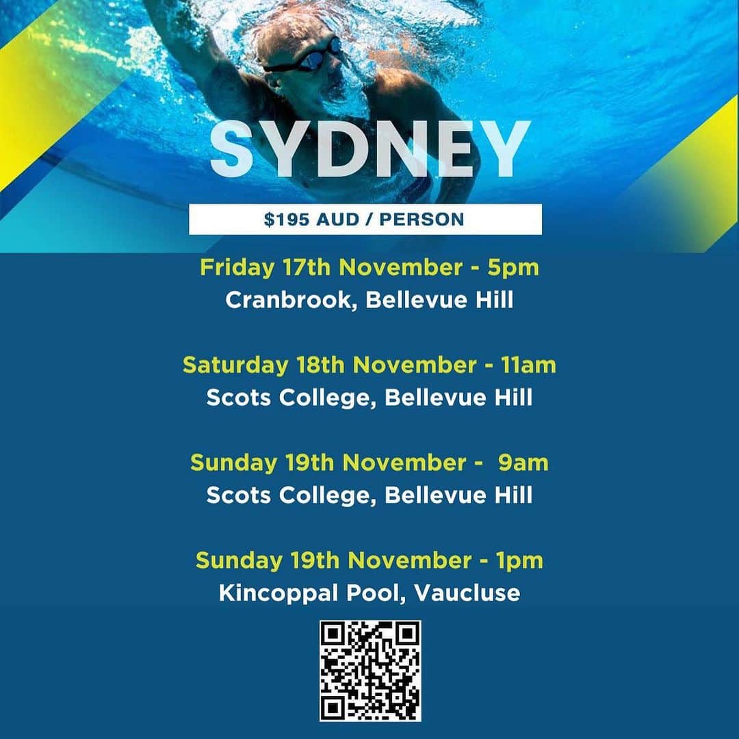 マイケル・クリムさんのインスタグラム写真 - (マイケル・クリムInstagram)「@klimswim Clinics are finally coming to Sydney and brining some of the old band @hawkebr @swimpine @michaelklim1 back together for some very special Freestyle Technique and Sprint Clinics between Nov 17th-19th. For all dates and locations head to Klimswim.com or the link in bio! @worldseriesswims @engine_swim @dmcfins #swimming #clinic #sydney」10月30日 17時26分 - michaelklim1