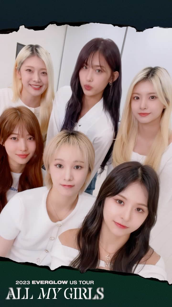 EVERGLOWのインスタグラム：「EVERGLOW FOREVER LET‘S GO 🥰 #EVERGLOW #에버글로우 #이유 #EU #시현 #SIHYEON #미아 #MIA #온다 #ONDA #아샤 #AISHA #이런 #YIREN #ALL_MY_GIRLS_IN_US  ⬇⬇⬇  Tickets : bit.ly/3E2Zevw Meet & Greet : mmt.fans/bnuY」