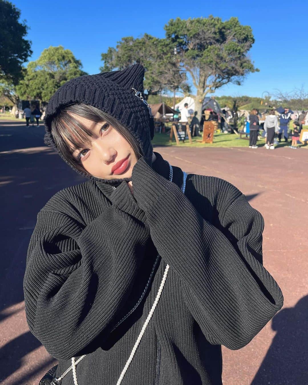 ひかりんちょのインスタグラム：「Halloweenじゃなくても黒猫にゃーん」