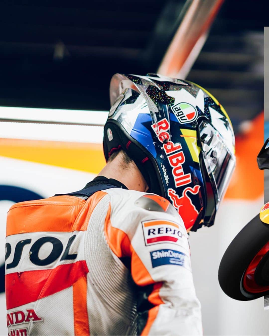 レプソル・ホンダのインスタグラム：「He's got the pace, and the style. Three more races in 2023 for Mir to keep showing all of his potential.」
