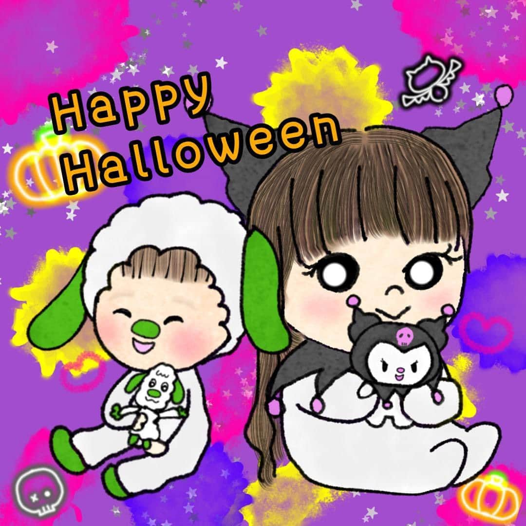 おかんとむすめさんのインスタグラム写真 - (おかんとむすめInstagram)「.  ハッピーハロウィン👻👻 毎年低クオリティなご飯で喜んでくれる 娘たち…本当にありがとう。笑 今年は仮装もおばけパジャマ…😂 ゆるいけど、笑顔が沢山で楽しい ハロウィン前夜でした🎃 みんなも楽しんでね☺️  #年の差姉妹 #年の差育児 #10才 #1才 #おかんとむすめ #ハロウィン #halloween」10月30日 19時54分 - okanmusume