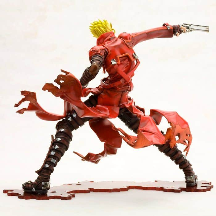 Tokyo Otaku Modeさんのインスタグラム写真 - (Tokyo Otaku ModeInstagram)「Vash is clearly in the middle of a battle with his 45 Long Colt stretched out and his coat flapping dramatically in the wind!  🛒 Check the link in our bio for this and more!   ArtFX J Trigun: Badlands Rumble Vash the Stampede: Renewal Packaging Edition (Re-run) Series: Trigun: Badlands Rumble Product Line: ArtFX J Manufacturer: Kotobukiya Sculptor: Tatsuya Hattori Specifications: Painted, non-articulated, 1/8th scale PVC & ABS figure with removable sunglasses and base Height (approx.): 187 mm | 7.4" Also Includes: Kuroneko-sama mini figure  #vashthestampede #trigun #trigunbadlandsrumble #tokyootakumode #animefigure #figurecollection #anime #manga #toycollector #animemerch」10月30日 20時00分 - tokyootakumode