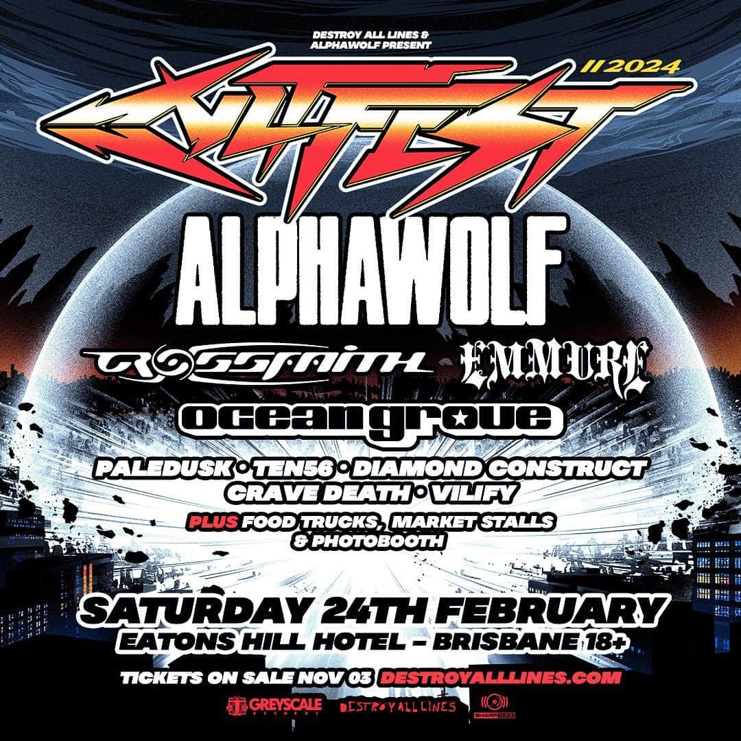 Crossfaithのインスタグラム：「Australia 🇦🇺   Stoked to be part of  CVLT FEST 2024  It’ll be first time in 5 years to play in Australia, make sure you get tix before it’s all gone! We’ll bring some mad set!」