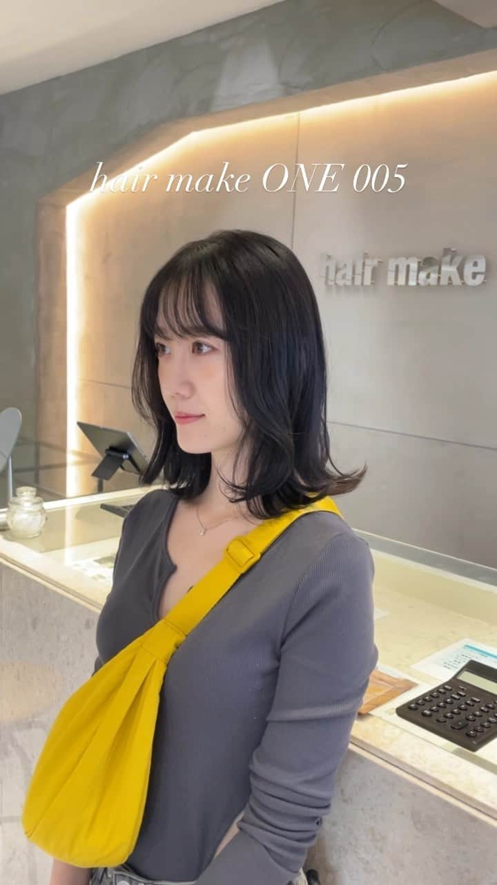 鈴木つく詩のインスタグラム：「hair make ONE005 横浜店さんで メンテナンスをして頂きました!  上質なカラー剤とトリーメントで 髪の毛蘇ったよ🤭 #アドミオカラー　 #コアミートリートメント  for @babashintaroh さん ありがとうございました☆  #hairsalon #hairmakeone #beauty #salon #PR #美容院 #髪質改善 #トリートメント」