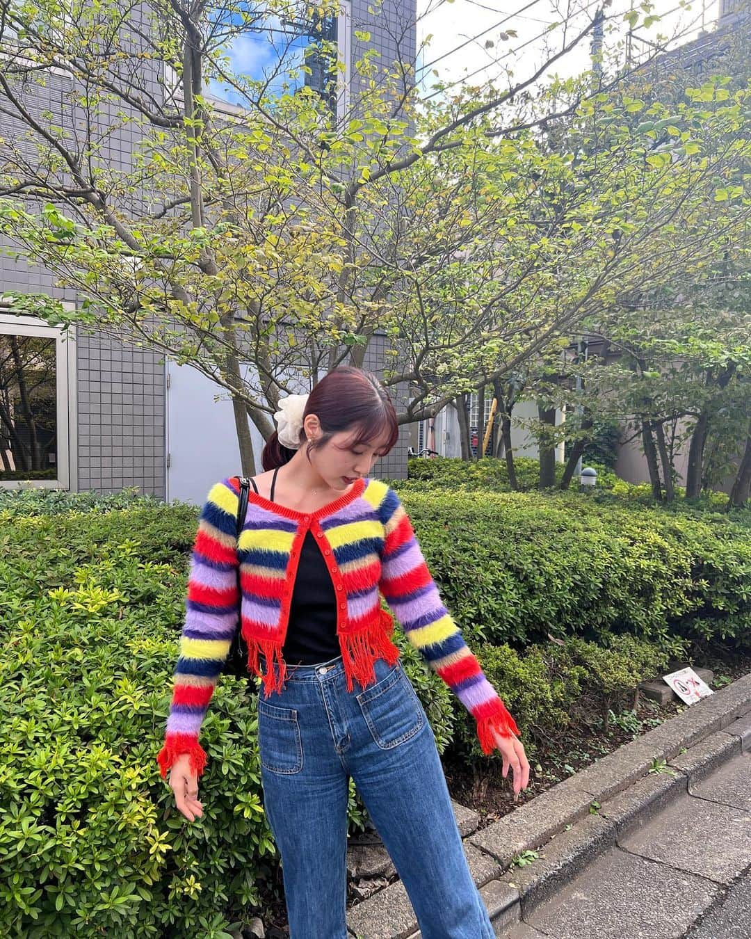 青島妃菜さんのインスタグラム写真 - (青島妃菜Instagram)「カラフルでかわいい🧶🫶 ハロウィンっぽいもの食べてきたよ🌰」10月30日 20時05分 - hina1226_01