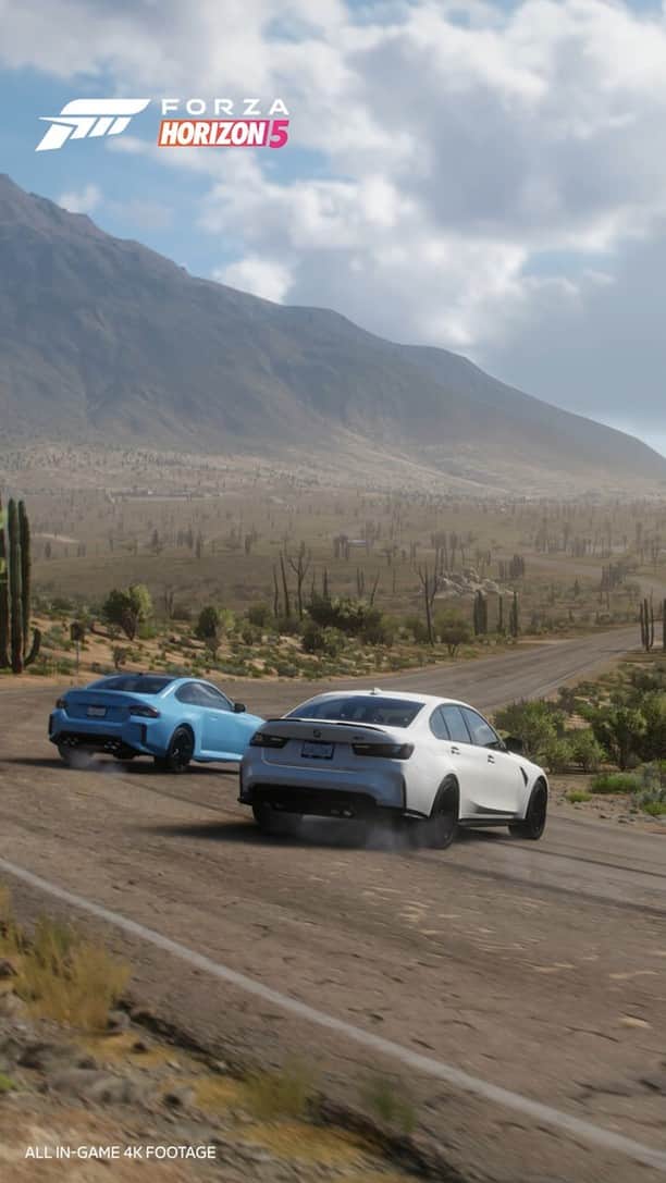 BMWのインスタグラム：「I see many BMW models on the (Forza) horizon. @forzahorizon   The BMW i4, BMW iX, BMW M2, BMW M4 Competition and the 1995 BMW 850CSi.   #BMW #BMWM2 #BMWM4 #BMWiX #BMWi4  __ BMW i4 eDrive40 : Combined power consumption: 19.2–16.1 kWh/100 km. Combined CO2 emissions: 0 g/km. Electric range: 491–589 kilometers.  BMW iX xDrive50: Combined power consumption: 22.6–19.5 kWh/100 km. Combined CO2 emissions: 0 g/km. Electric range: 551–633 kilometers.  BMW M2: Combined fuel consumption: 10.2–9.6 l/100 km. Combined CO2 emissions: 231–218 g/km.   BMW M4 Competition Coupé: Combined fuel consumption: 9.8 l/100 km. Combined CO2 emissions: 224–223 g/km. All data according to WLTP. Further info: www.bmw.com/disclaimer」