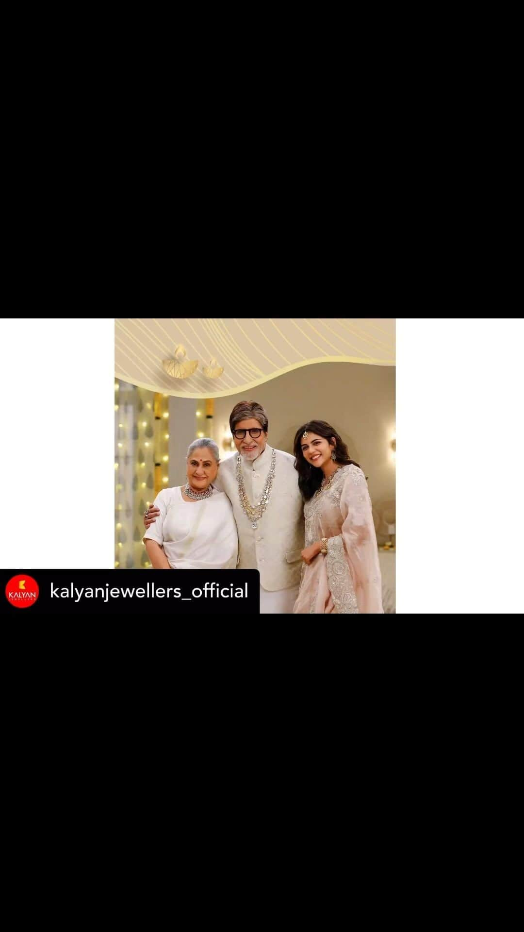 アミターブ・バッチャンのインスタグラム：「Our personal traditions & the spirit of togetherness is what makes Diwali special.. @kalyanjewellers_official brings the warmth of nostalgia and tradition in the latest commercial. #KalyanDiwali #Diwali #Deepavali」