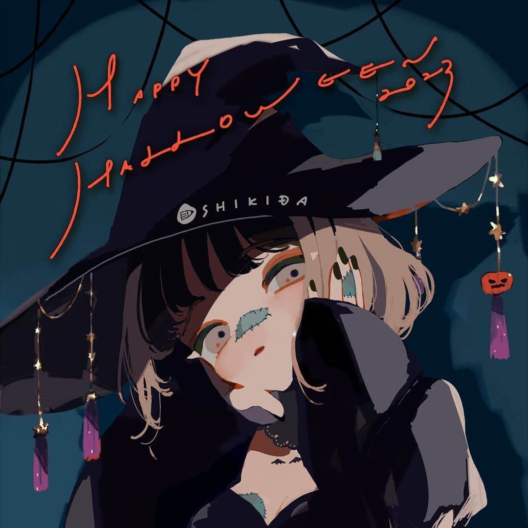色田のインスタグラム：「🎃🎃🎃  いたずらさせてくれるよね？  #halloween #happyhalloween #halloween2023   #illustration #art #イラスト #イラストレーター #イラストレーション #いらすとぐらむ」